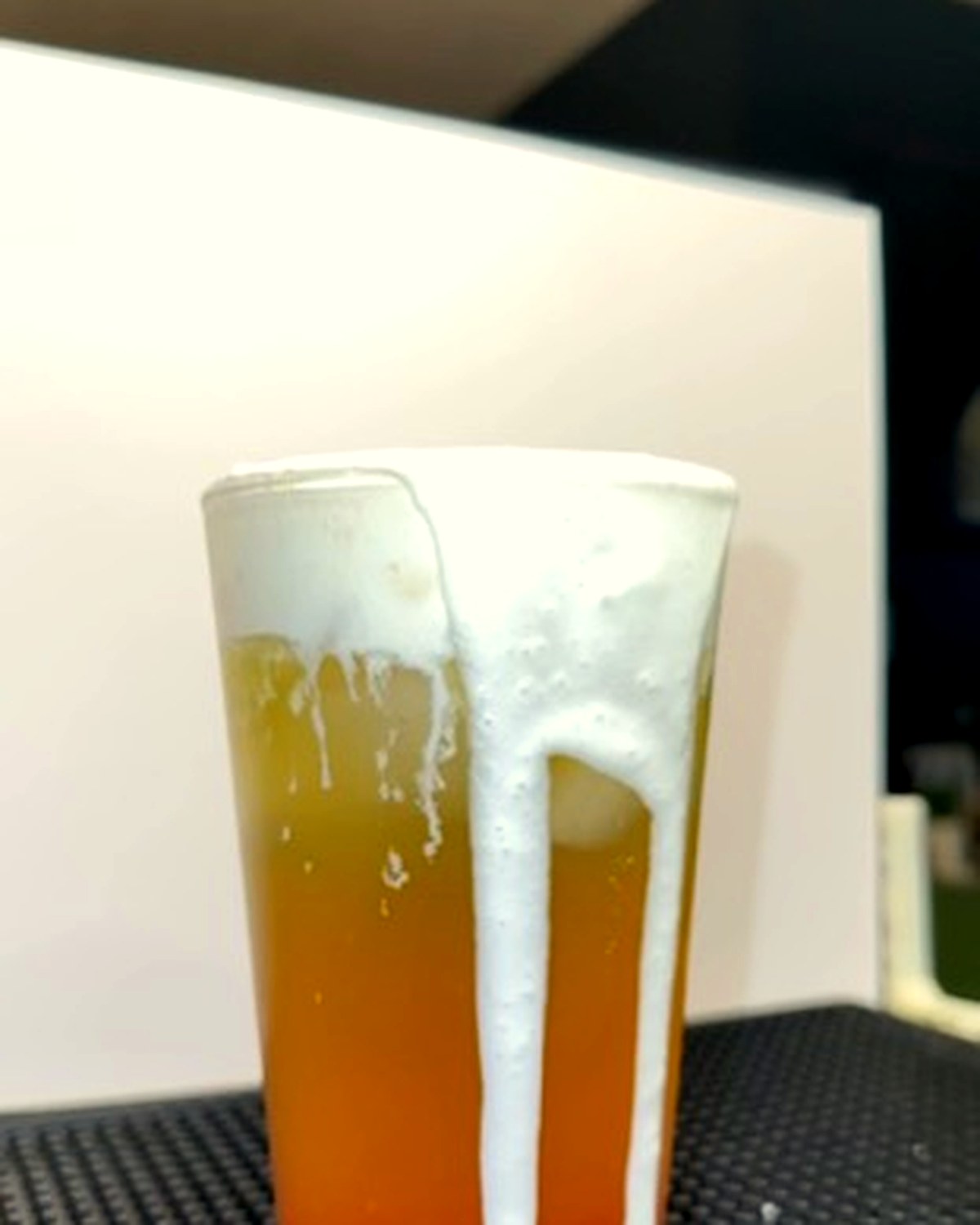 Layered lemonade with cream