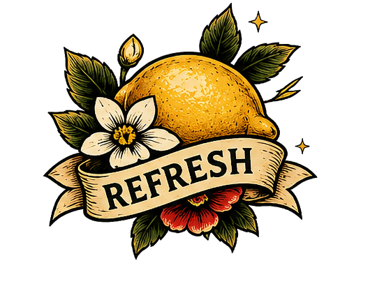 Refresh lemonade graphic